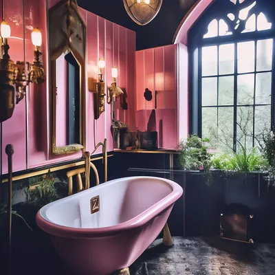 Розовая ванная: лучшие фотографии для проектов