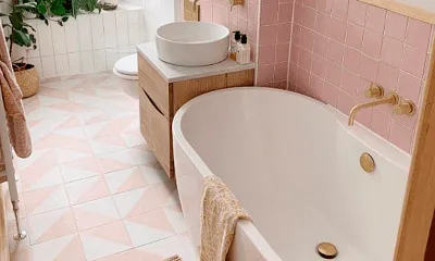 Розовая ванная: фотографии высокого разрешения для скачивания