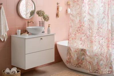 Розовая ванная: оазис спокойствия и релаксации