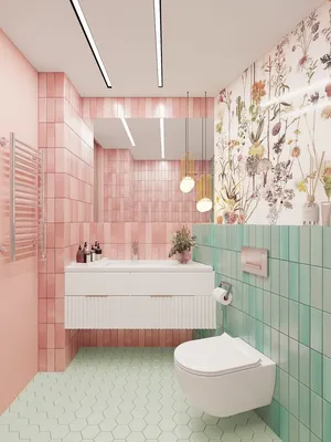 Розовая ванная: фото в формате Full HD