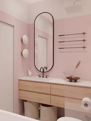Розовая ванная: красивые фотографии