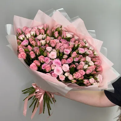 Картинка розовых кустовых роз для дизайна