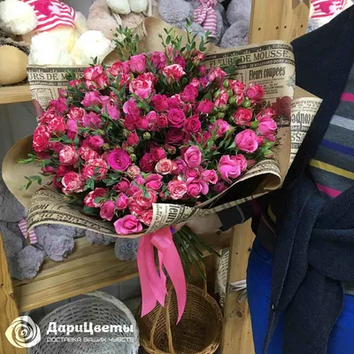 Изображение розовых кустовых роз для печати