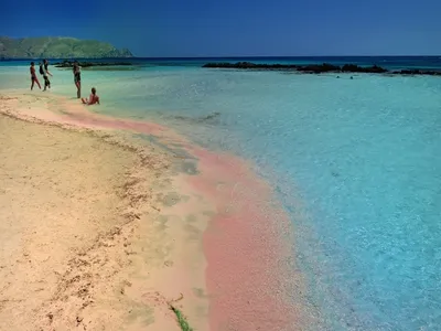 Розовый пляж Крита на фотографиях: волшебство природы в розовых оттенках