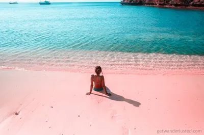 Фото Розового пляжа в HD качестве