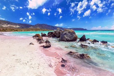 Розовый пляж Крита: фото 2024 года