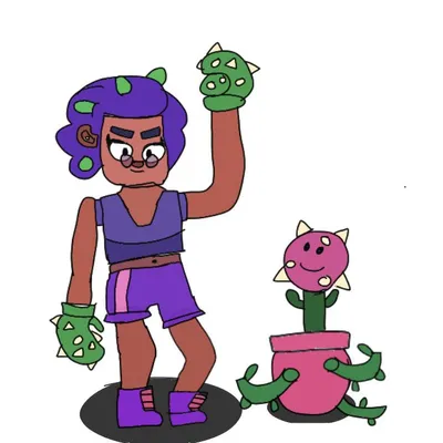 Стрiking photo of Rosa from Brawl Stars (JPG)