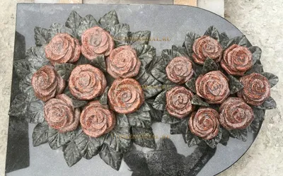 Уникальное изображение розы из гранита, можно скачать в jpg