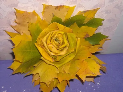 Розы из кленовых листьев: обаятельные изображения для вашего выбора