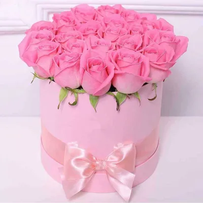 Фотография роз в коробке с днем рождения