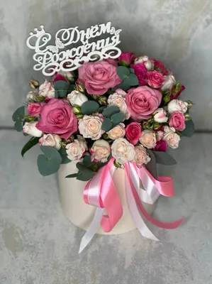 Фотка роз в коробке с днем рождения - jpg формат