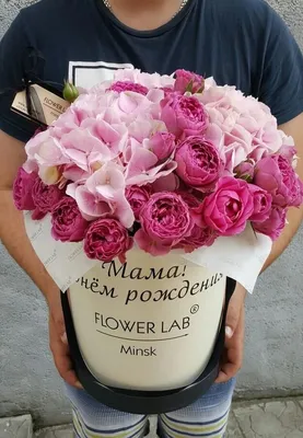 Розы в коробке с днем рождения - фото в высоком разрешении