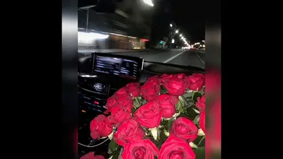 Фотка роз в машине ночью: смесь элегантности и магии