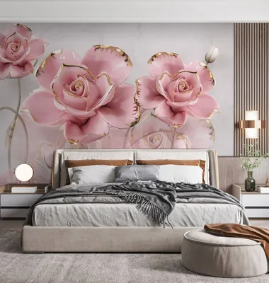 Элегантные розы в спальне: разнообразие размеров для выбора