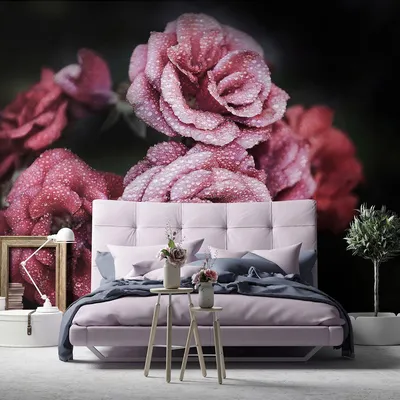 Розы в спальне: изображения в формате jpg, png, webp на выбор