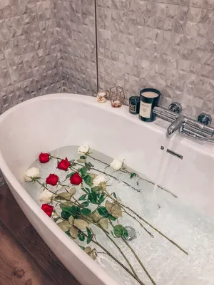 Фотография роз в ванной: большой размер в формате png