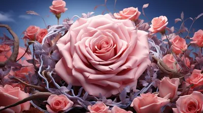 Фотография розы в формате png для использования в дизайне