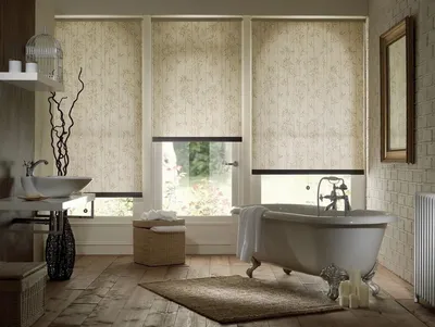 Фото рулонных штор в ванной комнате: HD качество