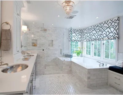 Фото рулонных штор в ванной - идеи для современного дизайна