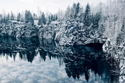 Фото Рускеалы: Зимний взгляд на красоту природы