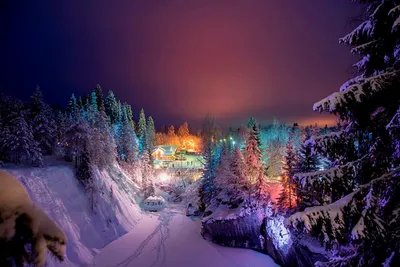 Волшебная зима в Рускеале: Фотографии в различных размерах