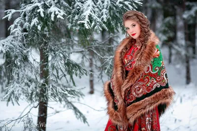 Фотографии зимней романтики: Русские дамы на любой вкус