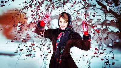 Фото русских красавиц зимой: JPG, PNG, WebP - на ваш выбор