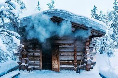 Фотографии Русской бани зимой: Очарование морозного времени