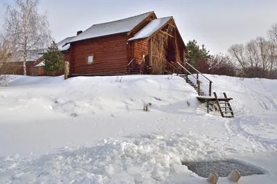 Русская баня зимой: Фотографии в разнообразных форматах
