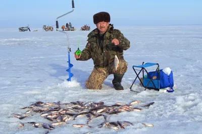 Зимняя рыболовная арена: Фотографии сражения с природой