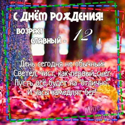 Поздравляем с Днем Рождения! 12 лет - улыбки и смех на фото!