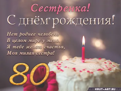 Фотопоздравления с Днем Рождения 80 Лет: оригинальные и красочные!