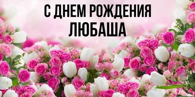 Поздравительные открытки с Днем Рождения Любаша: скачать бесплатно в формате JPG, PNG, WebP