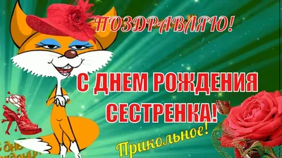 С Днем Рождения, сестренка! Забавные картинки для тебя!