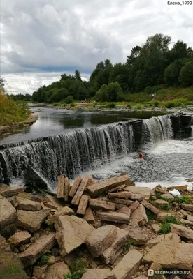 Фото на iOS с изображением Саблинских водопадов