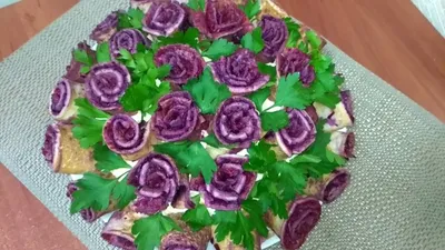 Фото салата букет роз для использования