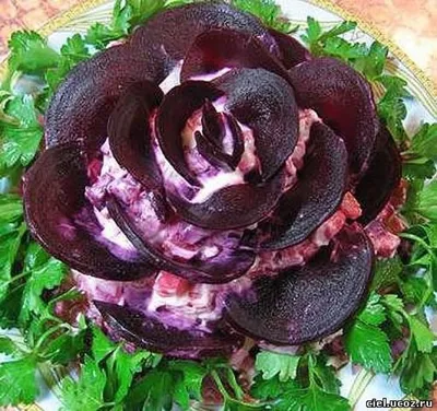 Салат черная роза - фото высокого разрешения