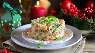 Магия вкуса: Салат новогодних часов