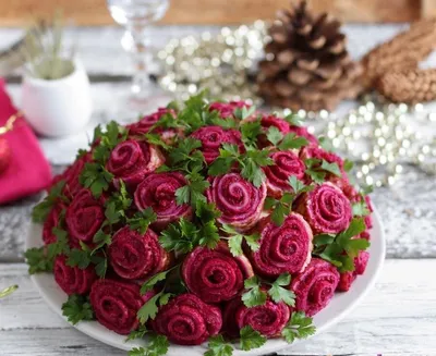 Фото салата розы: уникальное сочетание вкусов и ароматов