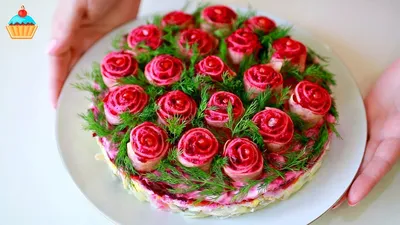 Фотография салата розы: нежность и красота на тарелке