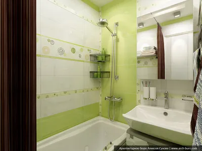 Фото галерея салатовой плитки для ванной: идеи для вашего ремонта