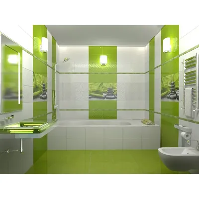Салатовая плитка для ванной: придайте своему интерьеру свежий и яркий вид