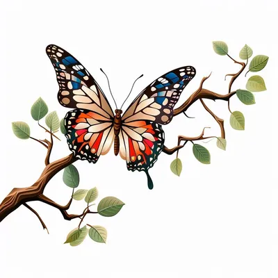 Бабочка, приносящая радость: выберите изображение в формате WebP