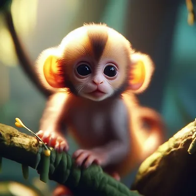 Малышка-обезьянка: Очаровательные снимки