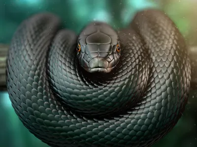 Змея, вызывающая отвращение: изображение для загрузки.