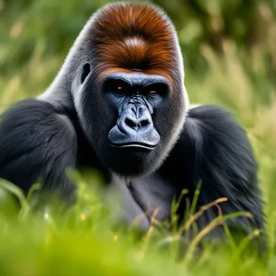Самец гориллы в дикой природе: скачивайте в высоком разрешении