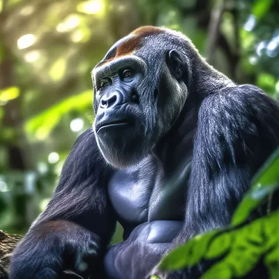 Портрет силы: бесплатные фото самца гориллы