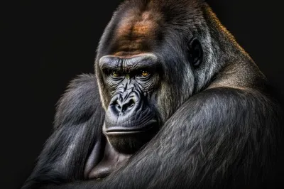 Природа во всей красе: Фотогеничный самец гориллы