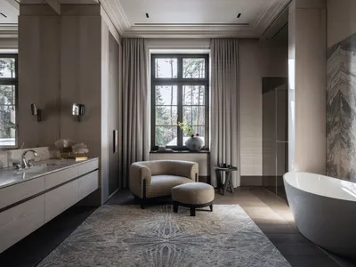 Фото ванной комнаты с роскошным интерьером