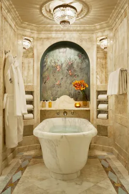 Фото ванных комнат с использованием мрамора и гранита для создания элегантного интерьера